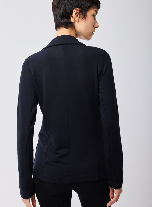 Chaqueta Marino Mangas Largas en Viscosa / Elastano - MAJESTIC FILATURES