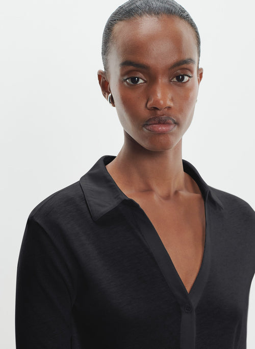 Shirt in cotton and cashmere - MAJESTIC FILATURES