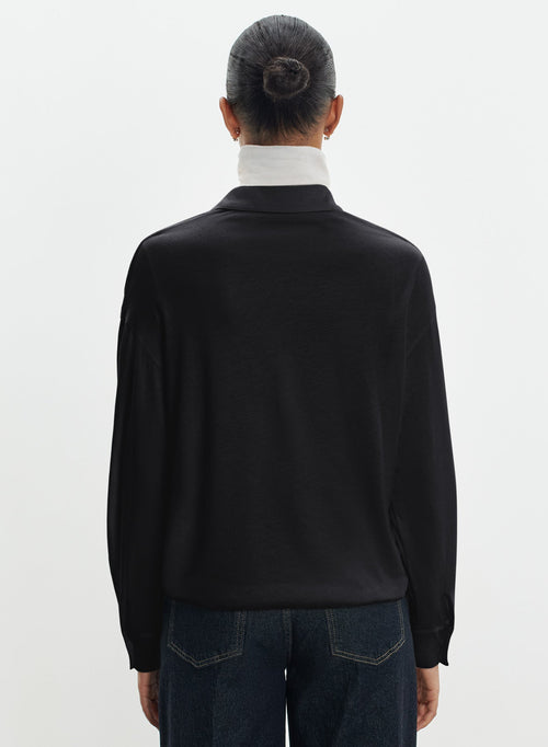 Shirt in cotton and cashmere - MAJESTIC FILATURES
