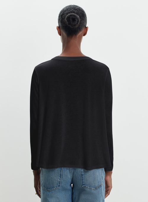 T-shirt in cotton and cashmere - MAJESTIC FILATURES