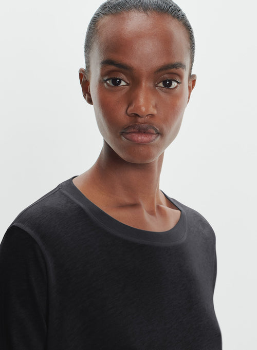 T-shirt in cotton and cashmere - MAJESTIC FILATURES