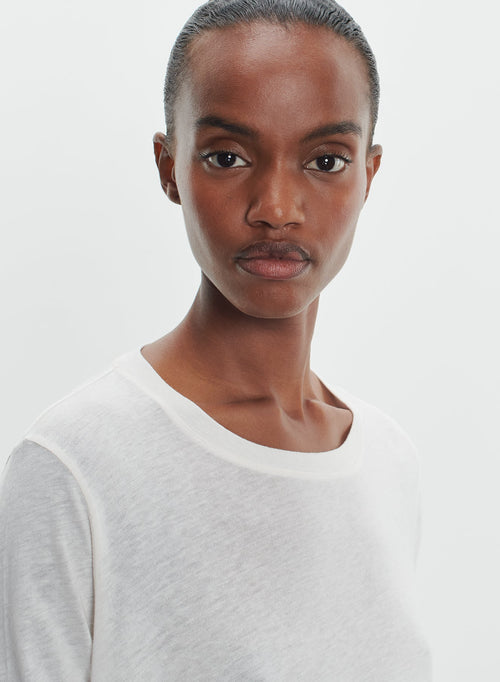 Shirt in cotton and cashmere - MAJESTIC FILATURES