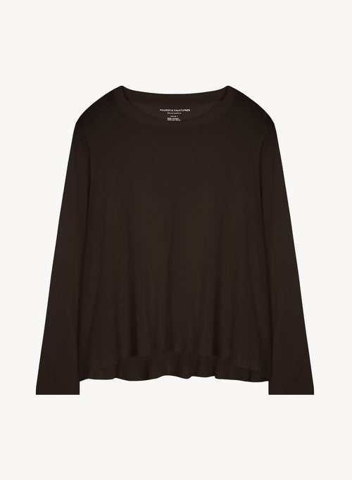 T-shirt in cotton and cashmere - MAJESTIC FILATURES