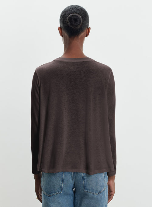 T-shirt en coton et cachemire - MAJESTIC FILATURES