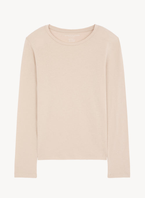 T-shirt in organic cotton and cashmere - MAJESTIC FILATURES