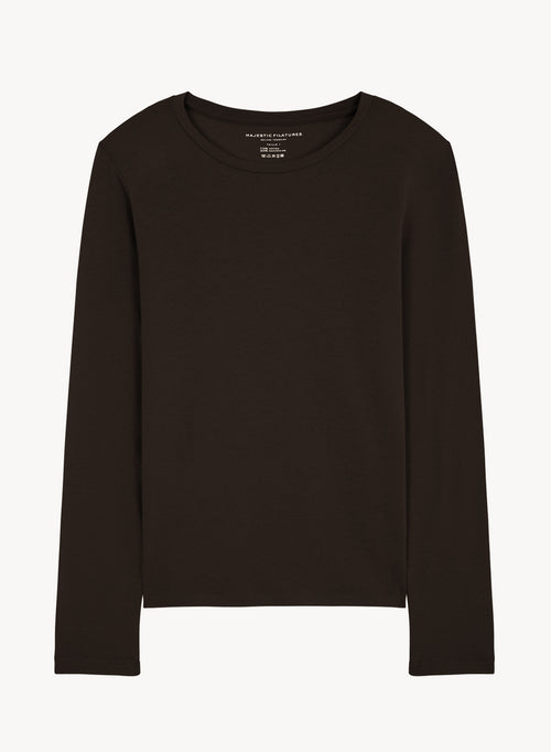 Organic cotton and cashmere T-shirt - MAJESTIC FILATURES