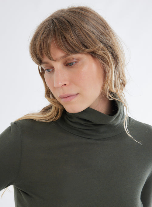 Turtleneck T-shirt - MAJESTIC FILATURES