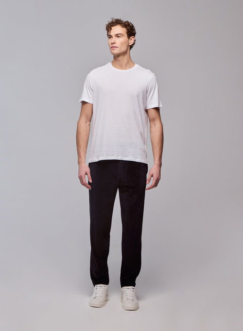 Camiseta Julien cuello redondo manga corta de Algodón Deluxe - MAJESTIC FILATURES