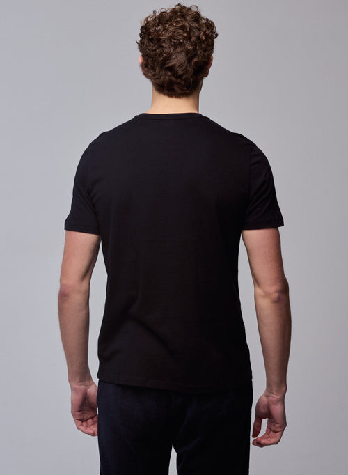 Camiseta Julien cuello redondo manga corta de Algodón Deluxe - MAJESTIC FILATURES