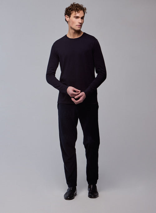 Camiseta James cuello redondo manga larga de Algodón Deluxe - MAJESTIC FILATURES