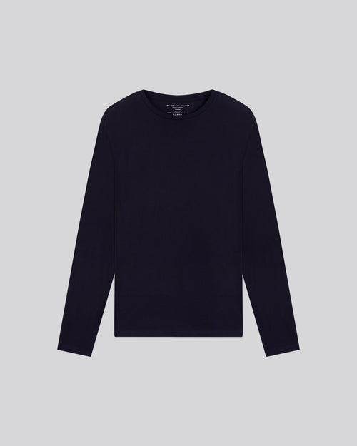 Camiseta James cuello redondo manga larga de Algodón Deluxe - MAJESTIC FILATURES