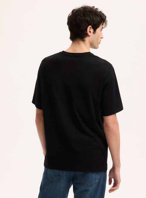 Blue Round Neck Short Sleeve T-shirt - MAJESTIC FILATURES