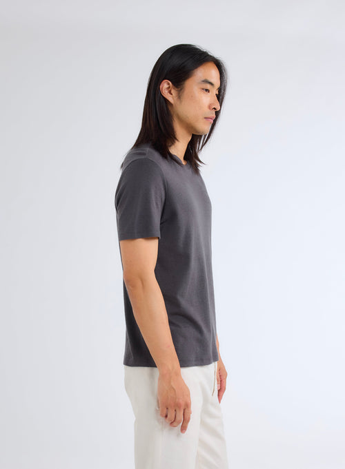 Green Round Neck Short Sleeve T-shirt - MAJESTIC FILATURES