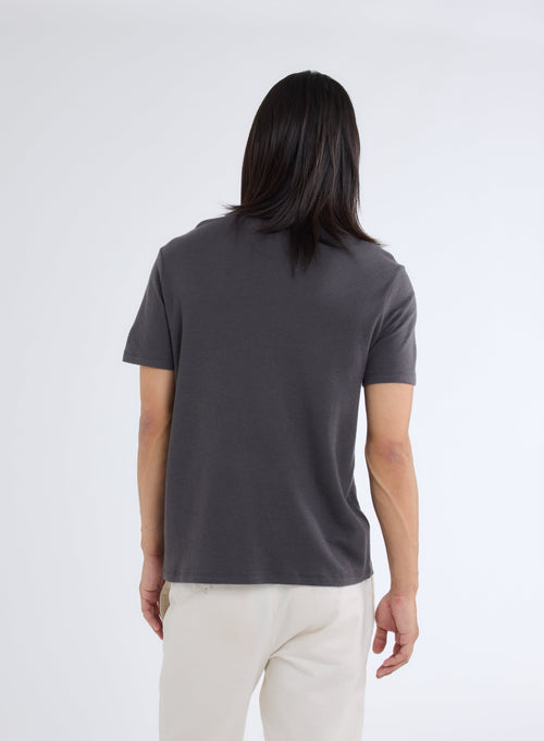 Green Round Neck Short Sleeve T-shirt - MAJESTIC FILATURES