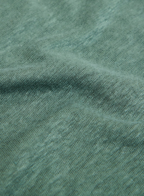 Green Shirt Collar Long Sleeve Shirt - MAJESTIC FILATURES