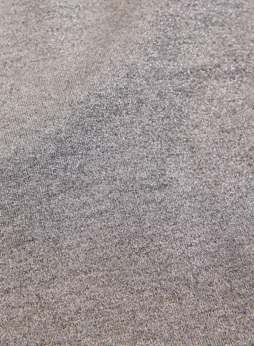 Graues Kurzarm-T-Shirt aus Viskose / Elasthan mit Rundhalsausschnitt - MAJESTIC FILATURES