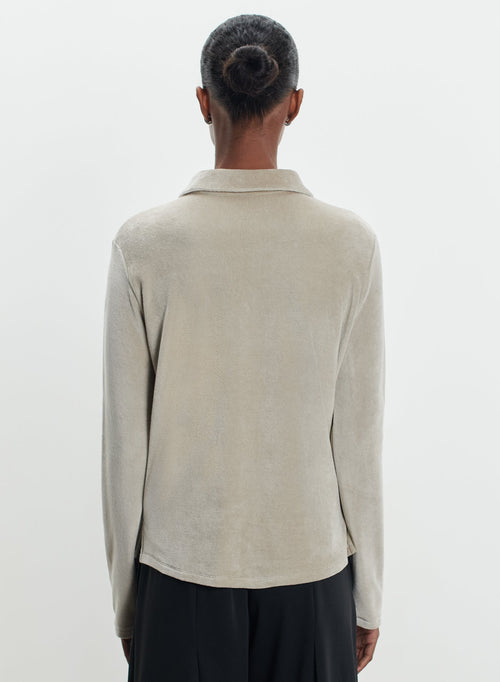 Shirt in organic cotton, modal and elastane - MAJESTIC FILATURES