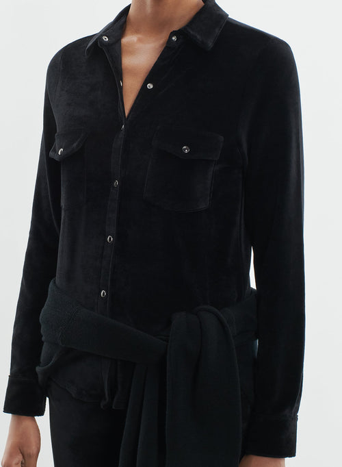 Shirt in organic cotton, modal and elastane - MAJESTIC FILATURES