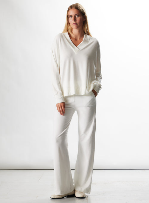 Pantalon Milk en Coton organique, Modal et Elasthanne - MAJESTIC FILATURES