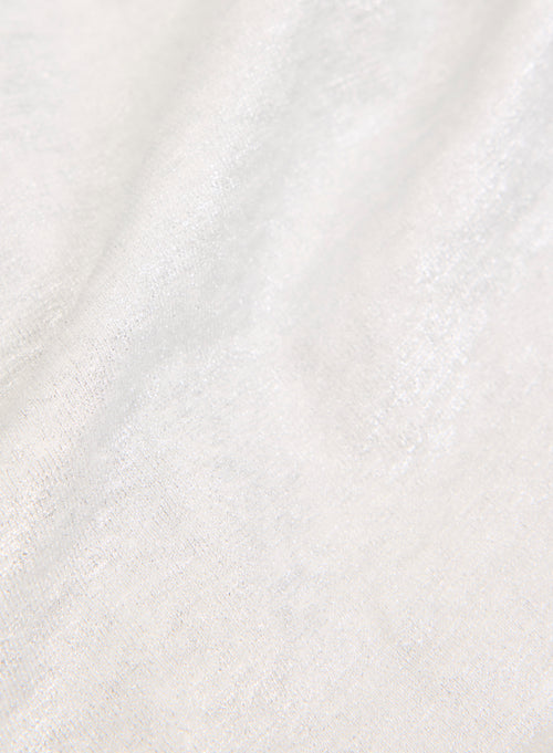 Silver Linen Three-quarter Sleeve Shirt - MAJESTIC FILATURES