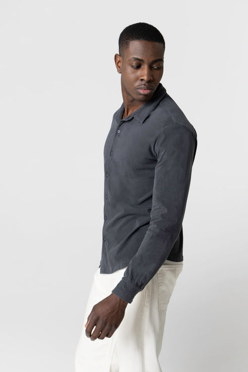 Camisa Herman de manga larga de Algodón / Elastano - MAJESTIC FILATURES