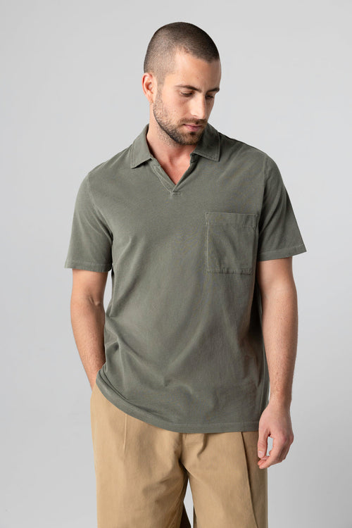 Polo Jungle Manches Courtes en Coton organique / Elasthanne - MAJESTIC FILATURES