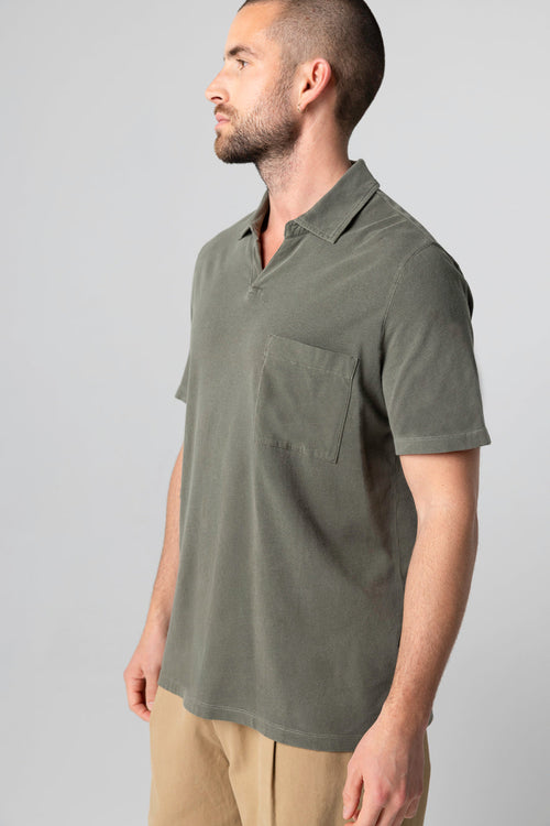 Polo Jungle Manches Courtes en Coton organique / Elasthanne - MAJESTIC FILATURES