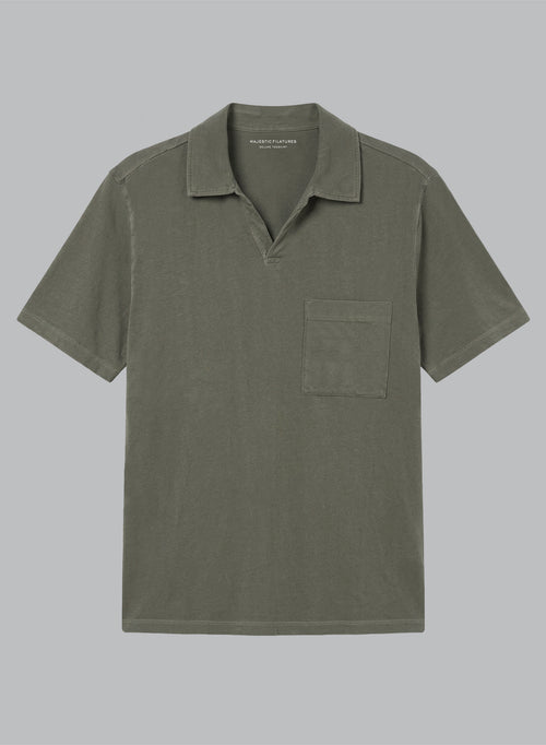 Polo Jungle Manches Courtes en Coton organique / Elasthanne - MAJESTIC FILATURES