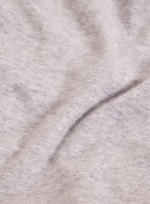 T-shirt Gris Col Rond Manches Longues en Coton organique / Elasthanne - MAJESTIC FILATURES