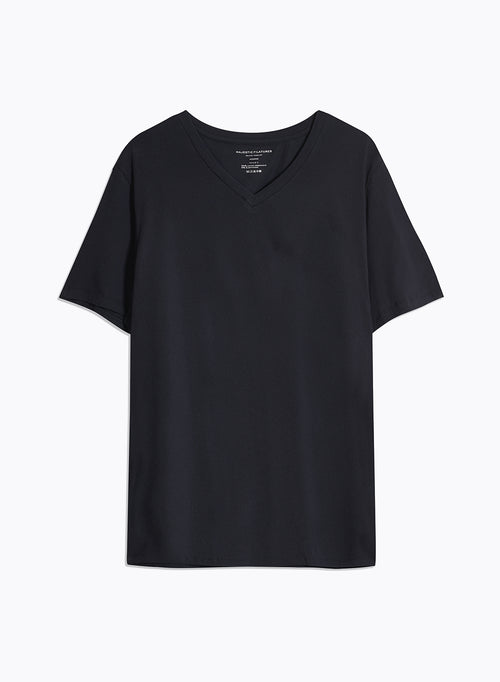 Grey Round Neck Short Sleeve T-shirt - MAJESTIC FILATURES