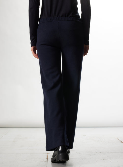 Pantalon Marine en Laine Merinos / Coton - MAJESTIC FILATURES