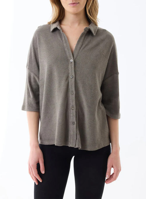 Camisa en algodón y modal - MAJESTIC FILATURES