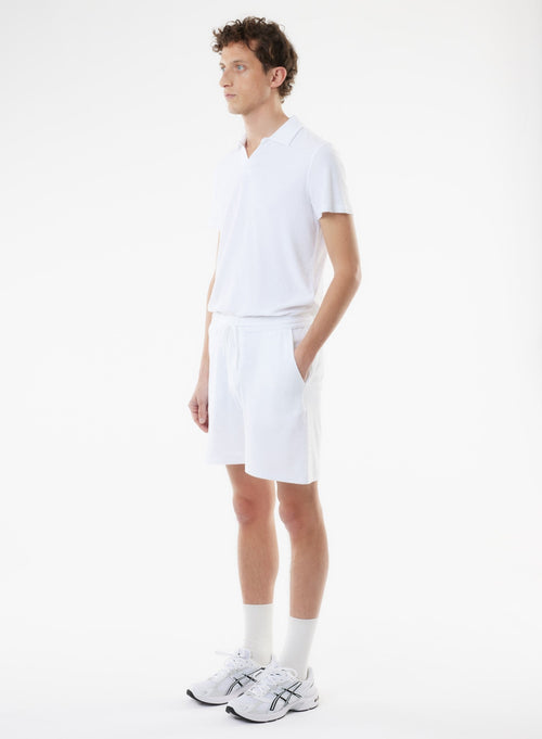 White Organic Cotton / Modal Shorts - MAJESTIC FILATURES