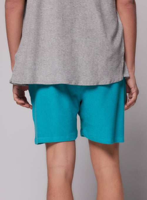 Shorts Turquoise en Coton / Modal - MAJESTIC FILATURES