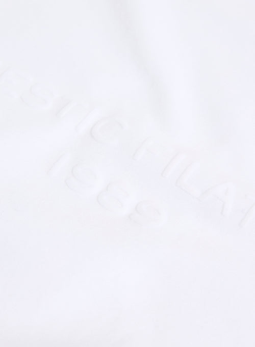 White T-shirt Round Neck Short Sleeve Organic Cotton / Recycled Cotton - MAJESTIC FILATURES