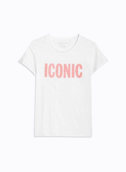 Tee shirt Orange Manches Courtes Col Rond en Coton organique / Coton recyclé - MAJESTIC FILATURES