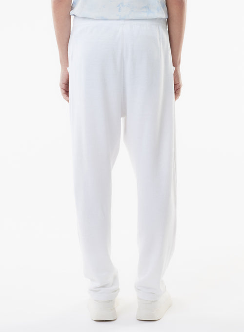 White Linen/Organic Cotton Pants - MAJESTIC FILATURES