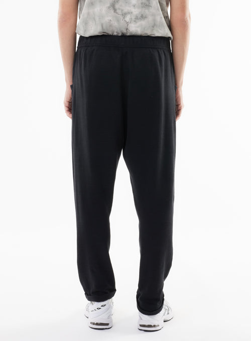 Black Linen/Organic Cotton Pants - MAJESTIC FILATURES