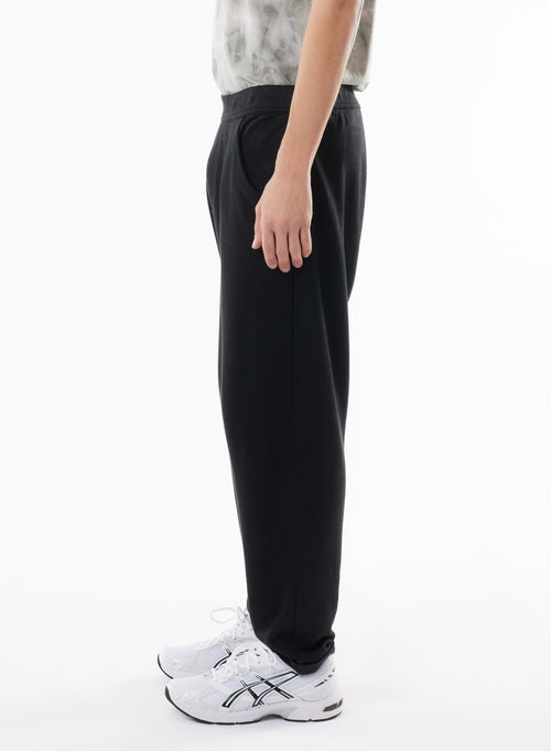 Black Linen/Organic Cotton Pants - MAJESTIC FILATURES