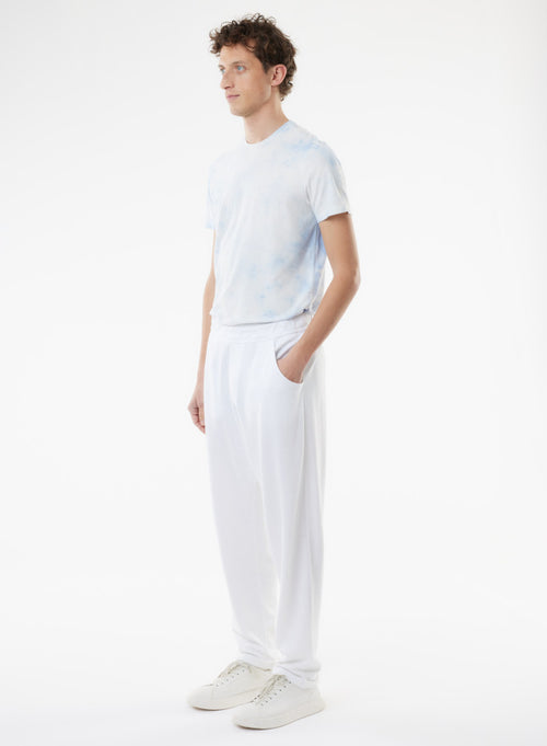 White Linen/Organic Cotton Pants - MAJESTIC FILATURES