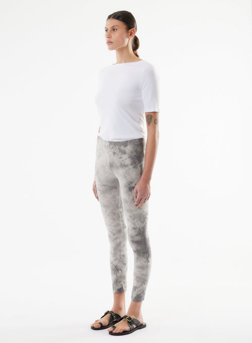 Pantalon Gris en Coton organique / Elasthanne - MAJESTIC FILATURES