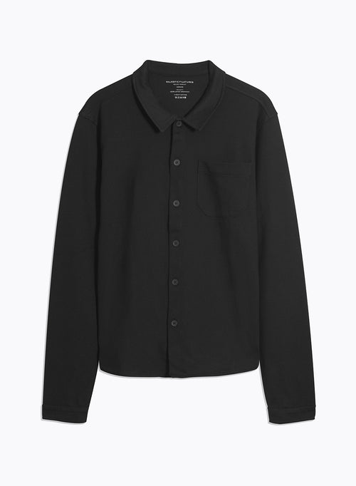 Black Long Sleeve Shirt - MAJESTIC FILATURES