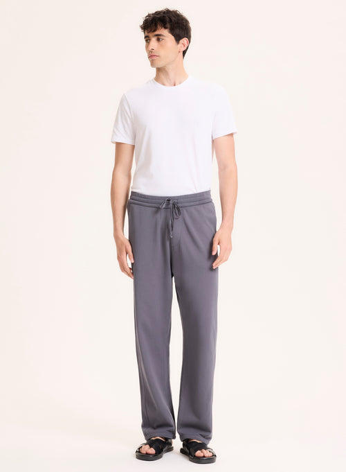 Pantalon Gris en Coton organique - MAJESTIC FILATURES