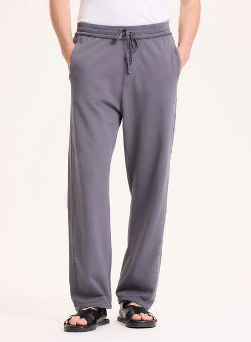 Pantalon Gris en Coton organique - MAJESTIC FILATURES
