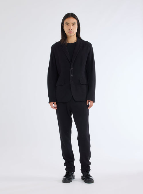 Black Long Sleeve Jacket - MAJESTIC FILATURES