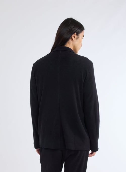 Black Long Sleeve Jacket - MAJESTIC FILATURES