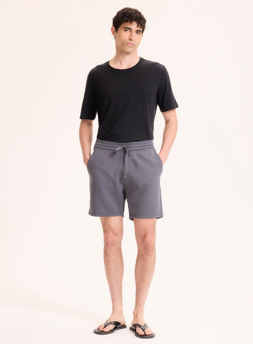 Short Gris en Coton organique - MAJESTIC FILATURES