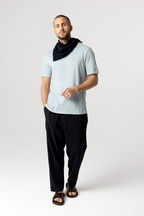 Navy Cashmere Bandana - MAJESTIC FILATURES