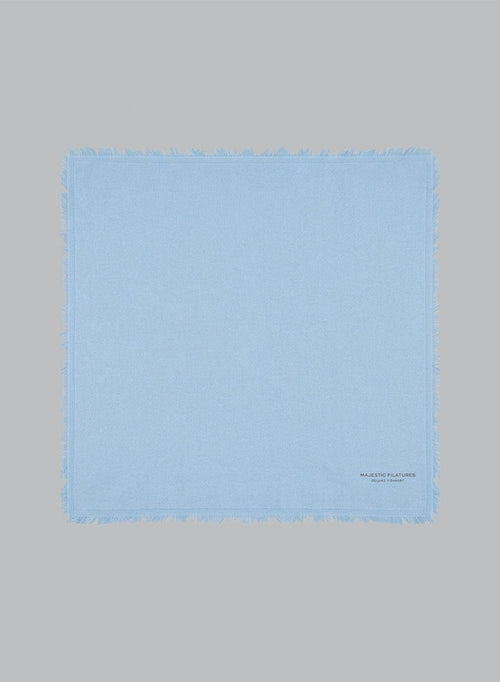 Light Blue Cashmere Bandana - MAJESTIC FILATURES