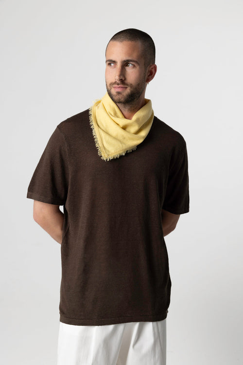 Bandana Jaune en Cachemire - MAJESTIC FILATURES